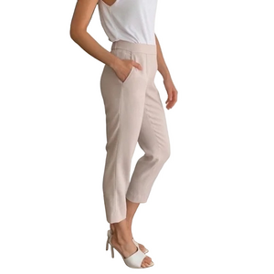 Aritzia Babaton Linen Blend Conan Straight Leg Cropped Pant 00